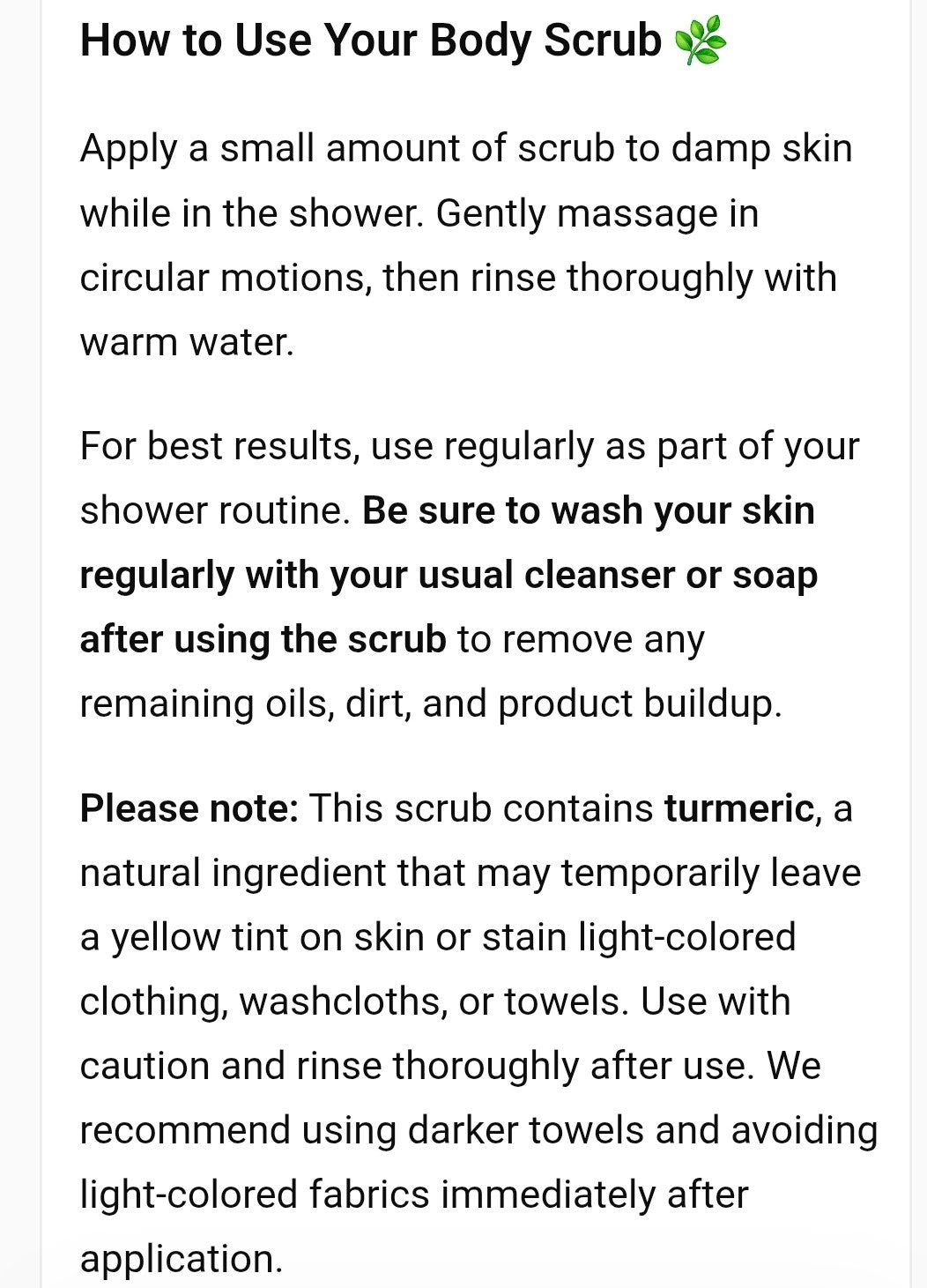 Sugar scrub